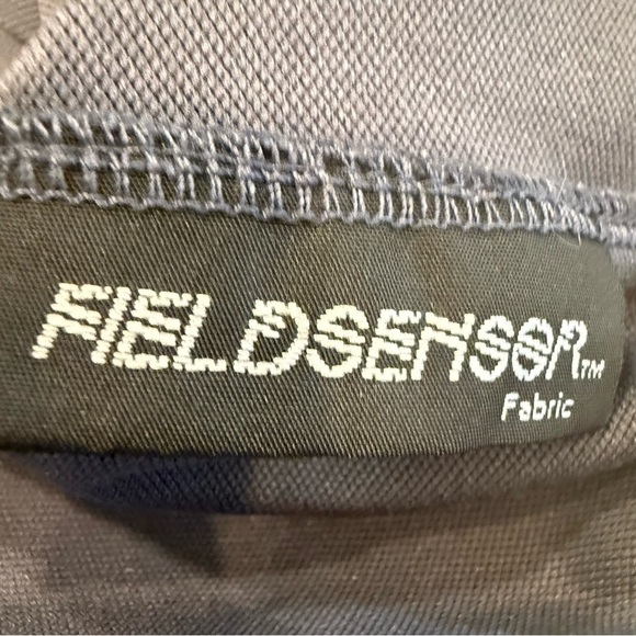 J Lindeberg Men's Performance Polo Shirt Dark Grey Neon Green Logo Sz L NWOT - Picture 11 of 11